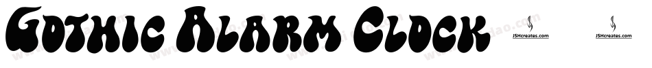 Gothic Alarm Clock字体转换